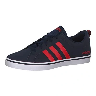 Image of adidas Men&#039;s Vs Pace Sneaker, Blue Collegiate Navy Core Red S17 Ftwr White White, 7 UK