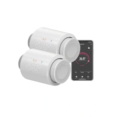 Image of Qiumi Led Zigbee Thermostat Radiator Valve,eTRV,Smart Life APP Control,Voice control work with alexa googolehome
