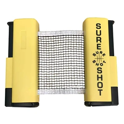 Image of Sure Shot Flex Table Tennis Net and Post, yellow / black