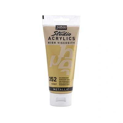 Image of Pébéo 832 352 Studio Acrylics Fine Acrylic Paint Gold Gold, 100 ml