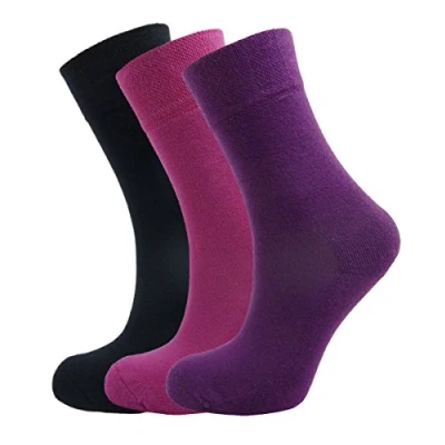 Image of Green Bear Bamboo Fibre Socks Multi Colours, Soft, Breathable, Antibacterial, Odour Resistant, Ideal for Sport Wear, Extra Sole Support, UV Protective, Moisture Wicking, Unisex 3 Pairs