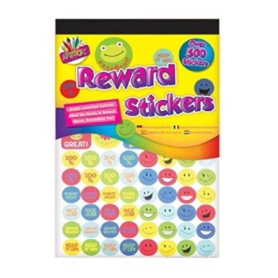 Image of 500 Children&#039;s Reward Stickers Smiley Faces School Teacher New