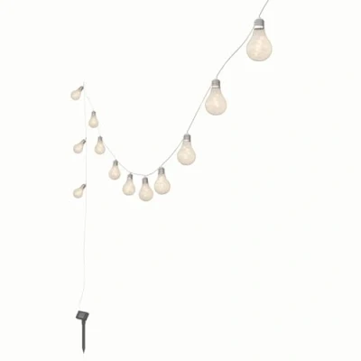 Image of Lindby LED fairy lights Lampini, 200 cm, black, IP44