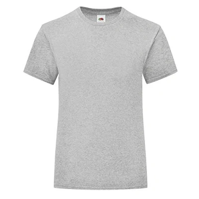 Image of Fruit of the Loom iconic T shirt, sizes S 5XL, Grey,