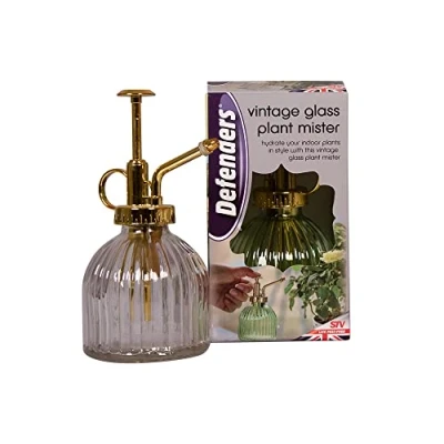 Image of Defenders Vintage Glass Plant Mist Sprayer 225 ml, for Indoor House Plants
