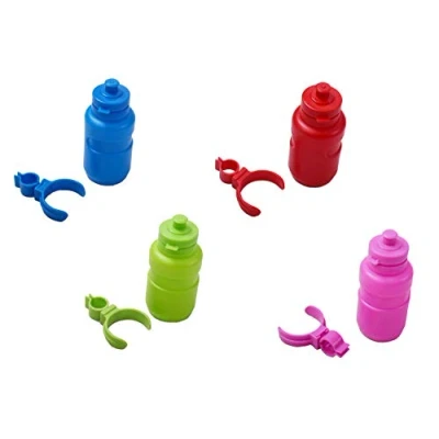 Image of Oxford Kids Bike Cycle Small Bottle Bar Mountable Water 250cc &amp; Bracket 4 Colours Green, Pink, Red or Blue (Green Red)