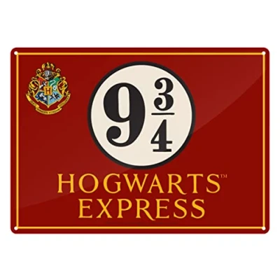 Image of Tin Sign Small Harry Potter (Hogwarts Express)