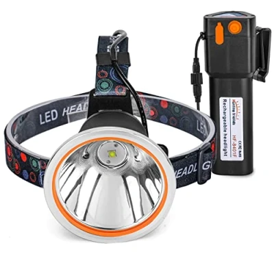 Image of Hunting Friends Coon Lights High Power Rechargeable Headlamp LED Head Flashlight Waterproof Headlight for Fishing Camping (White Light)