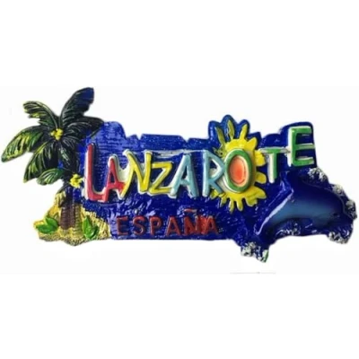 Image of Lanzarote Spain 3D Fridge Magnet Letters Style Travel Sticker Souvenir,Home &amp; Kitchen Decoration,Spain Refrigerator