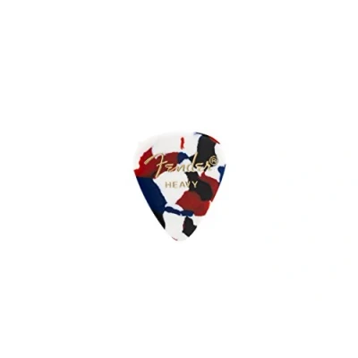 Image of Fender Classic Celluloid Guitar Picks 351 Shape, Confetti, Heavy, 144 Pack