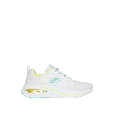 Image of Skechers Women&#039;s Skech META AIRED Out, White Mesh/Multi Trim, 8 UK