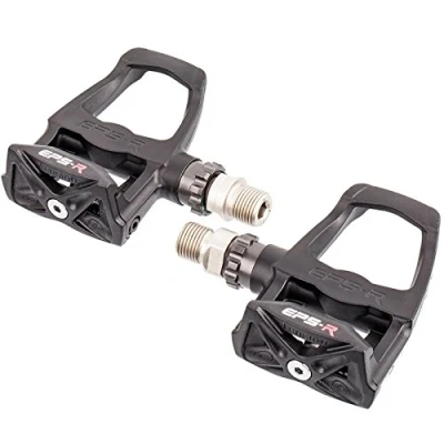Image of Exustar Keo Pedals and Cleats (Black/ Red)