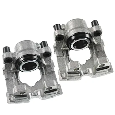Image of Frankberg 2x Brake Caliper Front Left Right Compatible with 1 Series E81 120 130 2.0L 3.0L Disk Calipers 3 E90 316 320 1.6L 2006 2013 Replace# 34116776527 34116776528