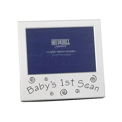 Image of Baby&#039;s 1st Scan Photo Frame 5&quot; x 3.5&quot; Silver Satin Finish 2938