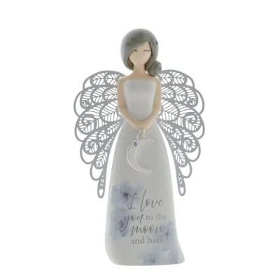 Image of You are an Angel Moon &amp; Back Figurine