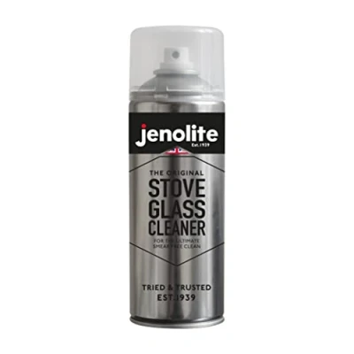 Image of JENOLITE Stove Glass Cleaner 400ml Removes Soot, Ash, Carbon, Grease &amp; Tar Ideal For Woodburners/Stoves/Hobs