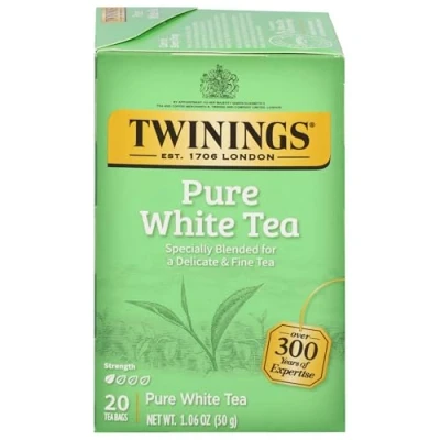 Image of Twinings of London &quot;Fujian Chinese Pure White Tea&quot; : Box 20 Tea Bags