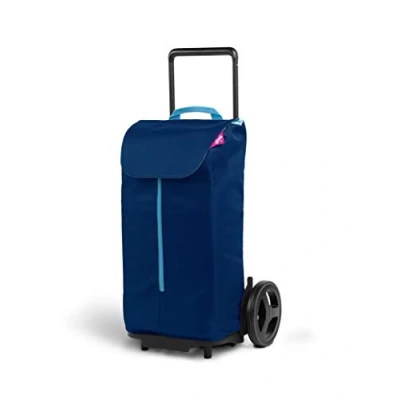 Image of GIMI Weight Trolley, Steel and Polyester, Blue, 50 litres