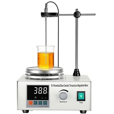 Image of PARFCO Magnetic Hotplate Stirrer, 1000ML Magnet Stirrer with Digital Temperature Display &amp; Speed Adjusting, 210C 1500RPM Lab Stir Bar