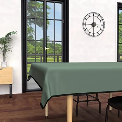 Image of Soleil d&#039;ocre, Rectangular Stain Resistant Microfibre Tablecloth 160 x 270 cm Bohemian Khaki