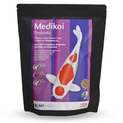 Image of NT Labs Medikoi Probiotic Multi Season, Complete Feed For All Pond Fish, Ideal Year Round Feeding, Rich in Bacteria, Maintains Immune System, Koi Fish Food (1.75 kg)