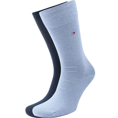Image of Tommy Hilfiger Classic 2 Pair Socks 134 Light Blue size 39 42