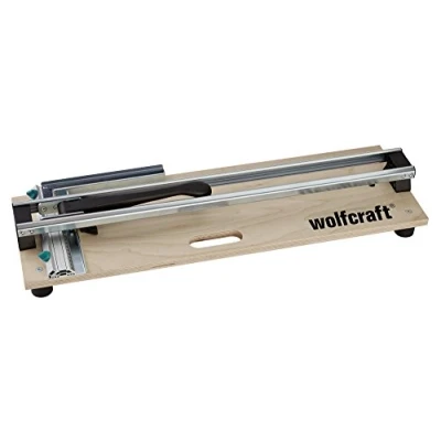 Image of wolfcraft TC 610 W tile Cutter, base plate made of multiplex I 5561000 The compact cutter on a wooden