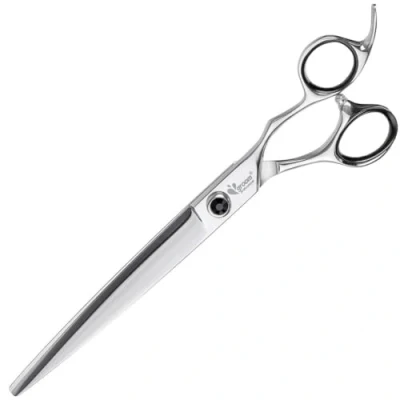 Image of GROOM Professional Artesan Straight Dog Grooming Scissors Hair Japanese 440C Steel Razor Sharp Blades Perfect for a Smooth &amp; Cut, 7 Inch