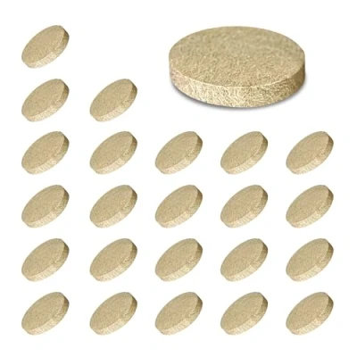 Image of SIMALA 25mm Chair Leg Floor Protectors, 5mm Thick Furniture Pads Protectors For Increased Durability. Ideal Felt Hard Surfaces, 24 Pieces