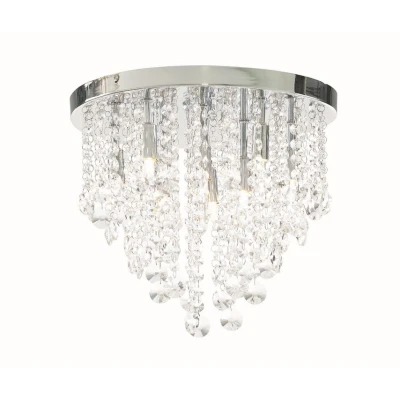 Image of Celeste 9 Light Bathroom Ceiling Chrome IP44
