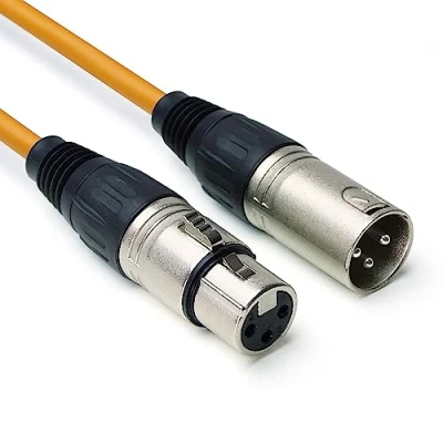 Image of keepdrum MC001xx 10m or Instrument Cable, Microphone Cable 3 Pin XLR 10 m Orange