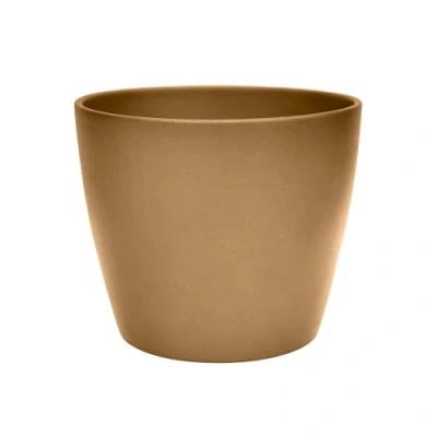 Image of Ivyline Planter, Ceramic, Brushed Gold, 14 x 15cm