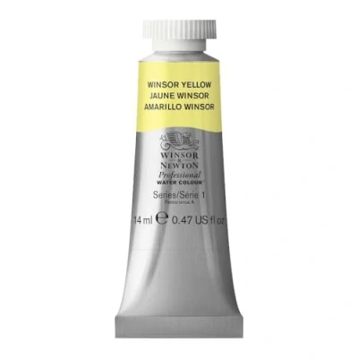 Image of Winsor &amp; Newton 14 ml Tube Professional Water Colour Paint, Yellow