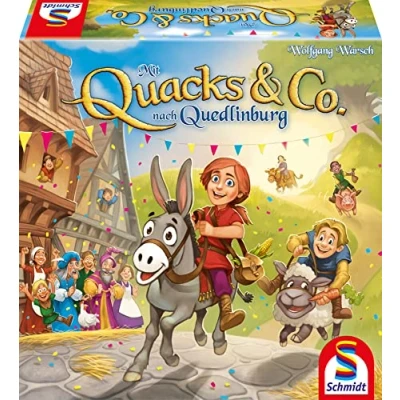 Image of Schmidt Spiele 40630 With Quacks &amp; Co. According to Quedlinburg, Children&#039;s Connoisseur Game of The Year 2018, Single, Multi Colours
