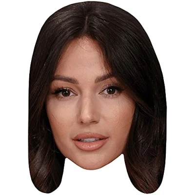 Image of Michelle Keegan (Long Hair) Celebrity Mask, Flat Card Face, Fancy Dress Mask