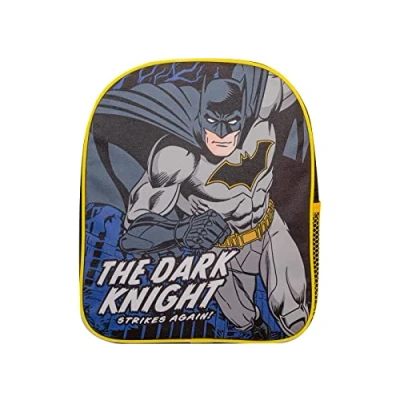 Image of CharacterOutlet Batman The Dark Knight Children&#039;s Character Premium Backpack School Bag w Side Pocket Boys Girls