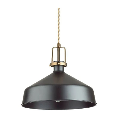 Image of Eris 1 Indoor Dome Ceiling Pendant Lamp Light Black, E27