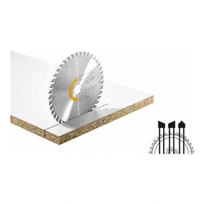 Image of Festool 205553 Fine Tooth Saw Blade HW 160x1,8x20 WD42 Wood Cut, Silver,Yellow