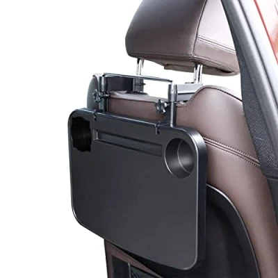 Image of Car Table Foldable Steering Wheel Tray For Laptop And Food,Laptop Desk Seat Travel Food Trays Adults Driver