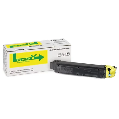 Image of Kyocera TK 5160Y Toner Yellow, 12.000 Pages, Original Premium Printer Cartridge 1T02NTANL0 for ECOSYS P7040cdn