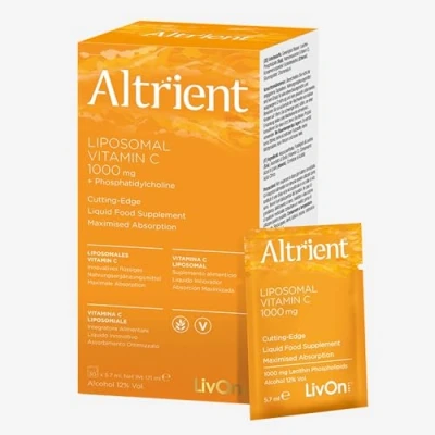 Image of Altrient Liposomal Vitamin C 1000 mg High Absorption Liquid Sachets 30 Servings Suitable For Vegans