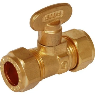 Image of Gas Approved Compression 15MM Rigid Fan KNOB ISOLATING Valve **BOLOFIX**