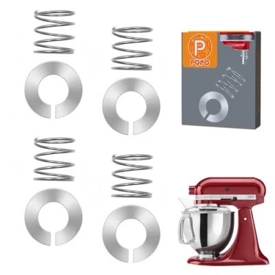 Image of 4 Pack Stainless Steel Spring and Washer Fit for Kitchen aid Stand Mixer 3.5/4/5/6/7/8Qt Mixers Accessories
