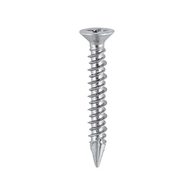 Image of TIMco 104Z BZP Countersunk PVC Window Screw 4.3 x 25 Zinc (Box of 1000)