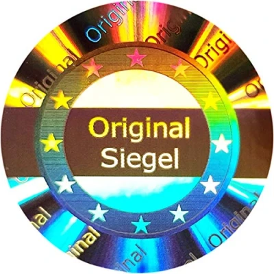 Image of 320 pcs 3D Hologram Original Seal 25mm Silver Glossy, Tamper Proof Security Seal, Quality Warranty Labels, Label self Adhesive, Paper Anti Fake Sticker