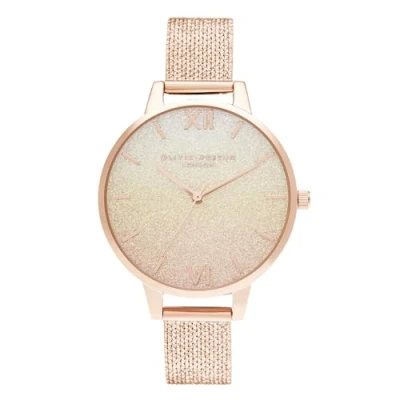 Image of Olivia Burton Analogue Quartz Watch for Women with Rose Gold Colored Stainless Steel Bracelet OB16US58