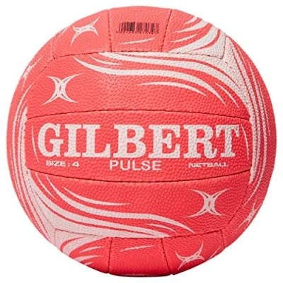 Image of Gilbert Boys Pulse Match Net Ball Pink/White, Size 4