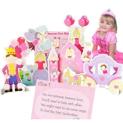 Image of Princess Treasure Hunt for Jewels Party Game Kids