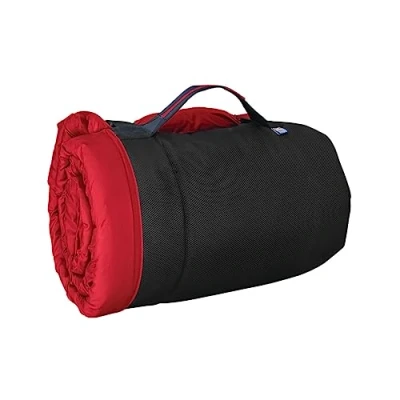 Image of Kurgo Waterproof Dog Bed, Outdoor Bed for Dogs, Portable Roll Pets, Perfect Travel, Hiking, Camping, Wander Loft Chili Red Medium