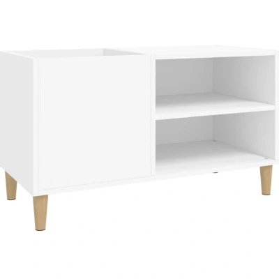 Image of vidaXL Record Cabinet White 84.5x38x48 cm Engineered Wood